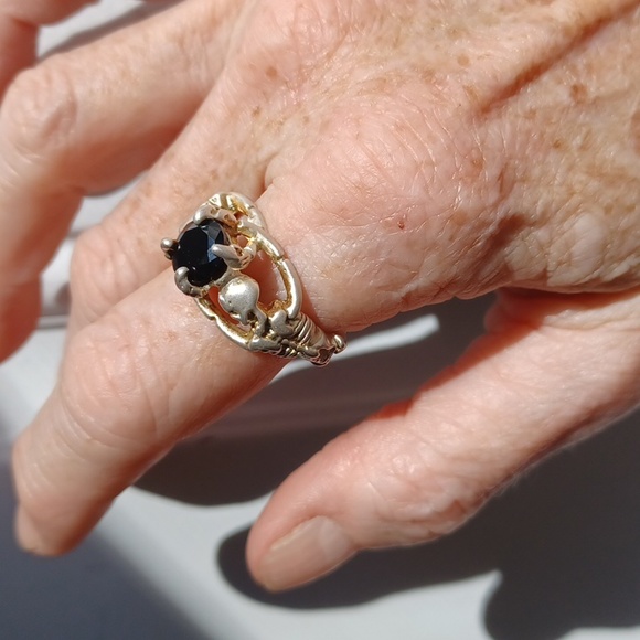 New ☠️keleton & Black Crystal Ring☠️ - Picture 8 of 11
